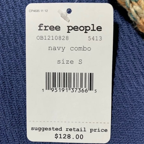 Free People Swit the Small Stuff Sweater Mock S - Picture 3 of 9